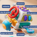 Brinquedo Sensorial Bebe Infantil Montessori 10 em 1 Kidino Cubo de Atividades Educativo