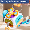 Brinquedo Sensorial Bebe Infantil Montessori 10 em 1 Kidino Cubo de Atividades Educativo