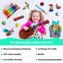Brastoy Conjunto De Instrumentos Musicais De Percussão Infantil Brinquedos Educativos Musicais