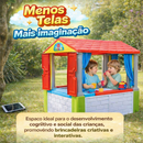 Casinha Infantil Grande com Porta e Janelas | Brinquedo Educativo Criança | Fácil Montagem | Mini Casa Fantasia