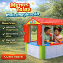Casinha Infantil Grande com Porta e Janelas | Brinquedo Educativo Criança | Fácil Montagem | Mini Casa Fantasia