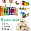 Brastoy Conjunto De Instrumentos Musicais De Percussão Infantil Brinquedos Educativos Musicais