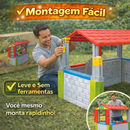 Casinha Infantil Grande com Porta e Janelas | Brinquedo Educativo Criança | Fácil Montagem | Mini Casa Fantasia