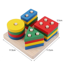 Brinquedos Educativos Montessori de Madeira - Labirinto de Fios com Bolas, Rampa de Montanha Russa e Ábaco para Crianças