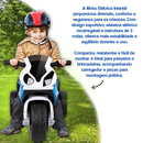Mini Moto Elétrica Infantil Motinha Triciclo com Luz e Som Bateria Recarregável Até 50kg