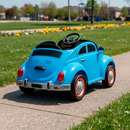 Carro Carrinho Fusca Elétrico Motorizado 12V Azul Veículo Para Crianças - Unitoys