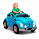 Carro Carrinho Fusca Elétrico Motorizado 12V Azul Veículo Para Crianças - Unitoys