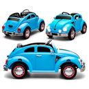 Carro Carrinho Fusca Elétrico Motorizado 12V Azul Veículo Para Crianças - Unitoys